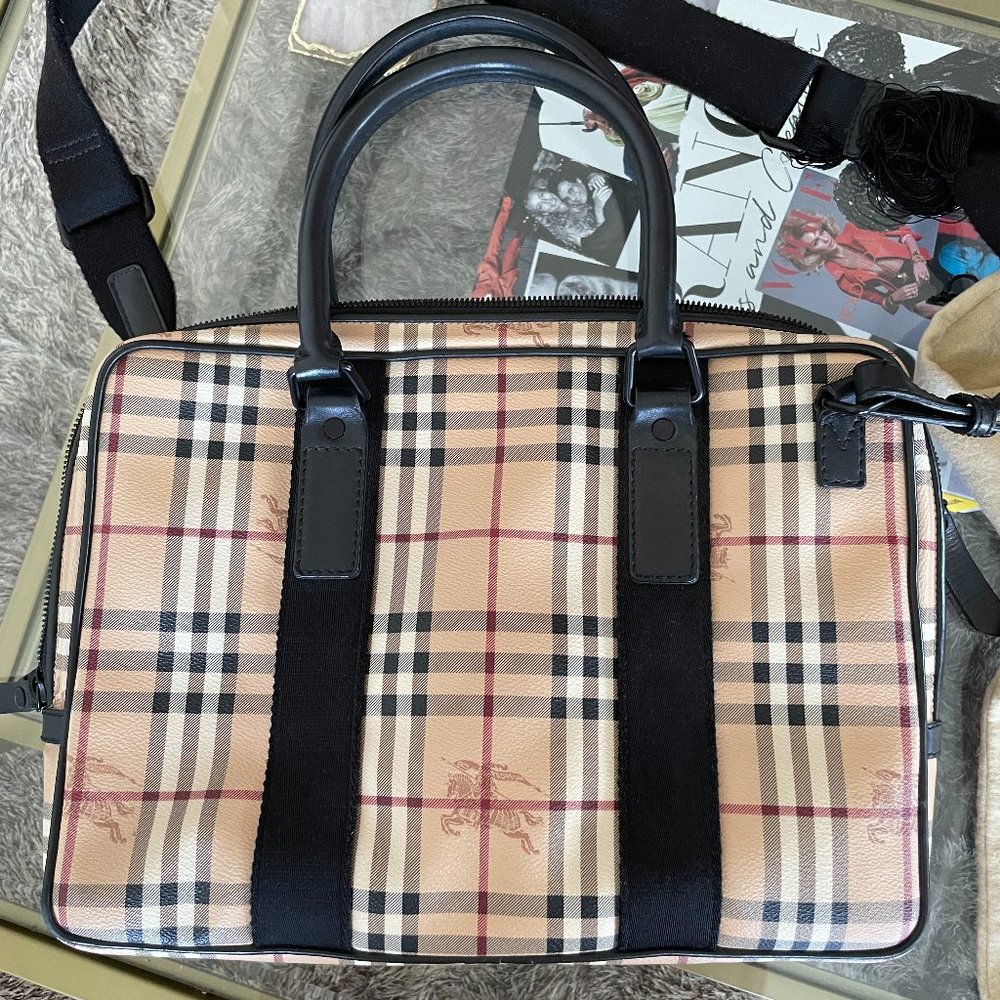 Burberry Computer Laptop Messenger Bag